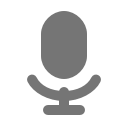 Graues Mikrofon-Tray-Icon